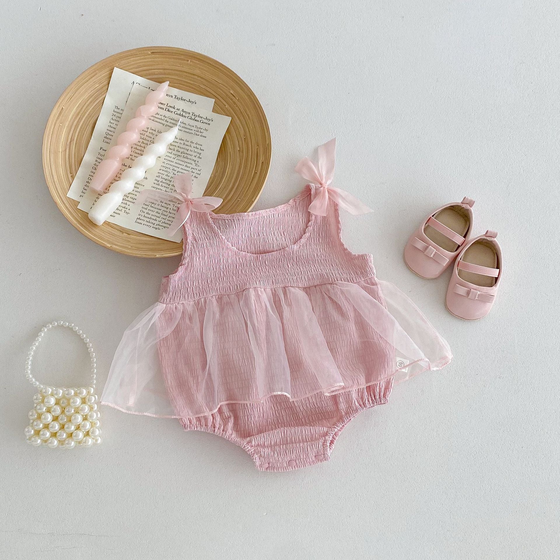 Pagliaccetto Elegante Rosa con Tulle  bimba