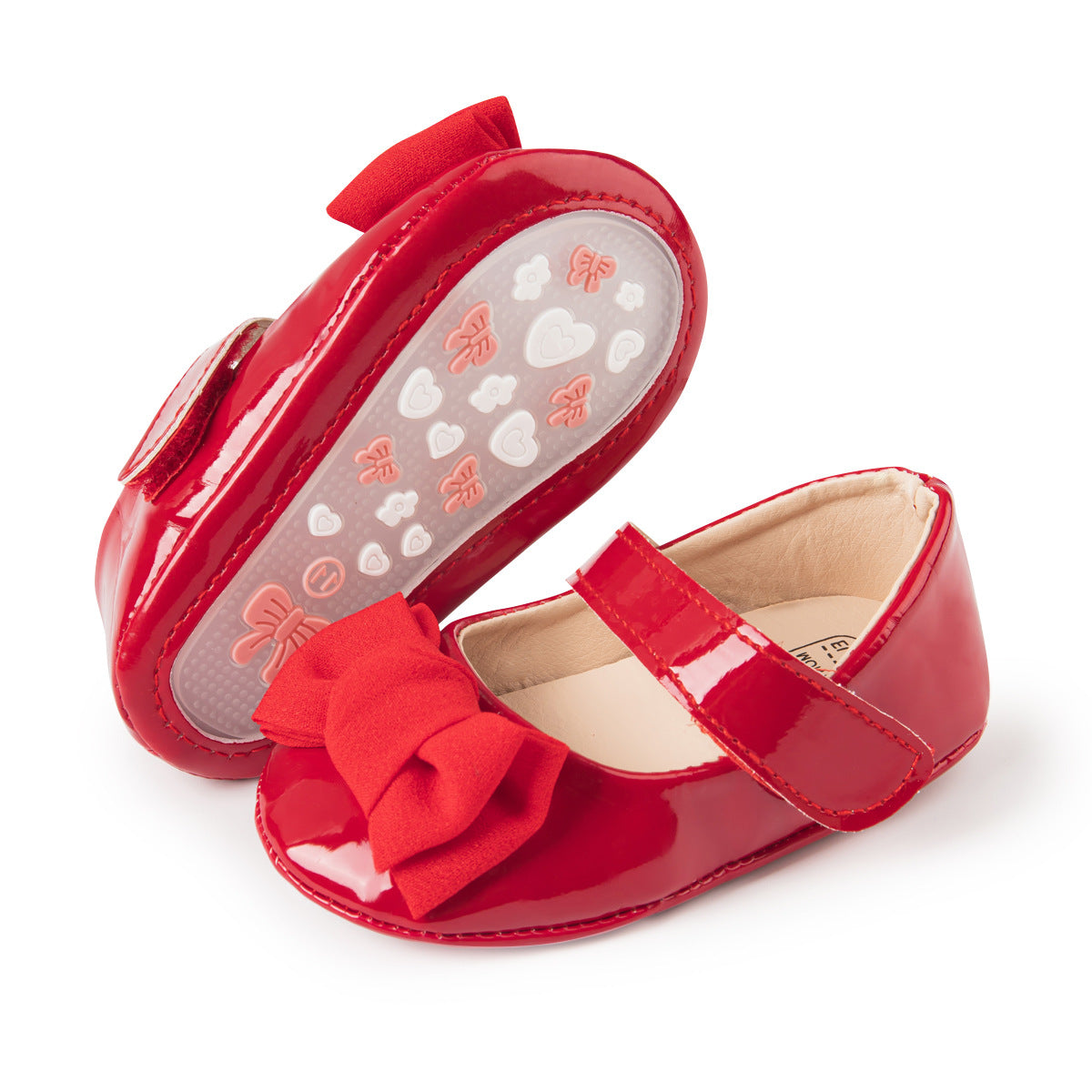 Scarpe Eleganti per Neonata   Ballerine Verniciate con Fiocco