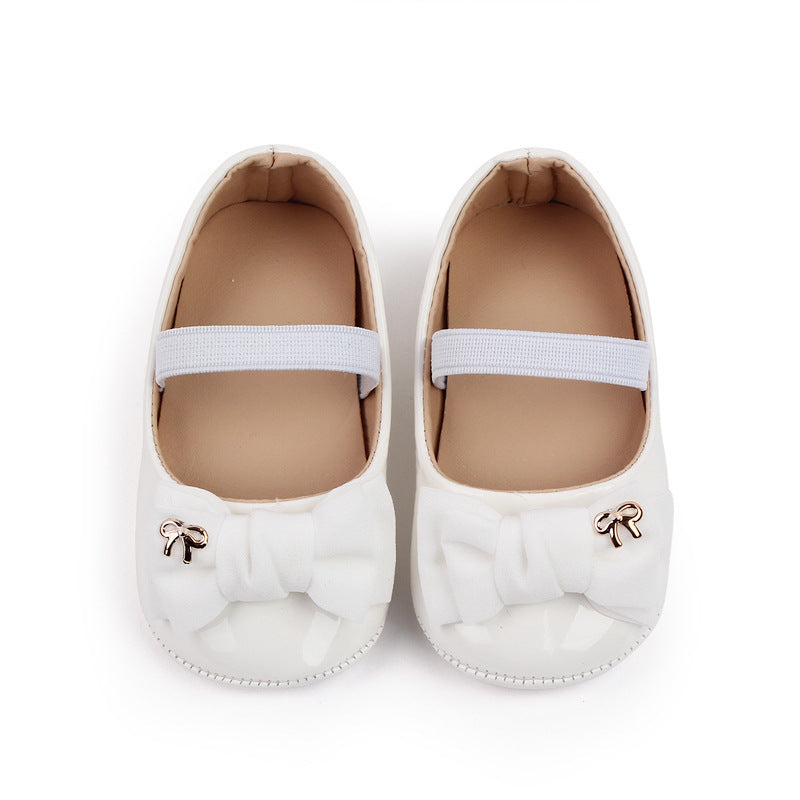 Ballerine eleganti per bambina con fiocco e cinturino  vari colori