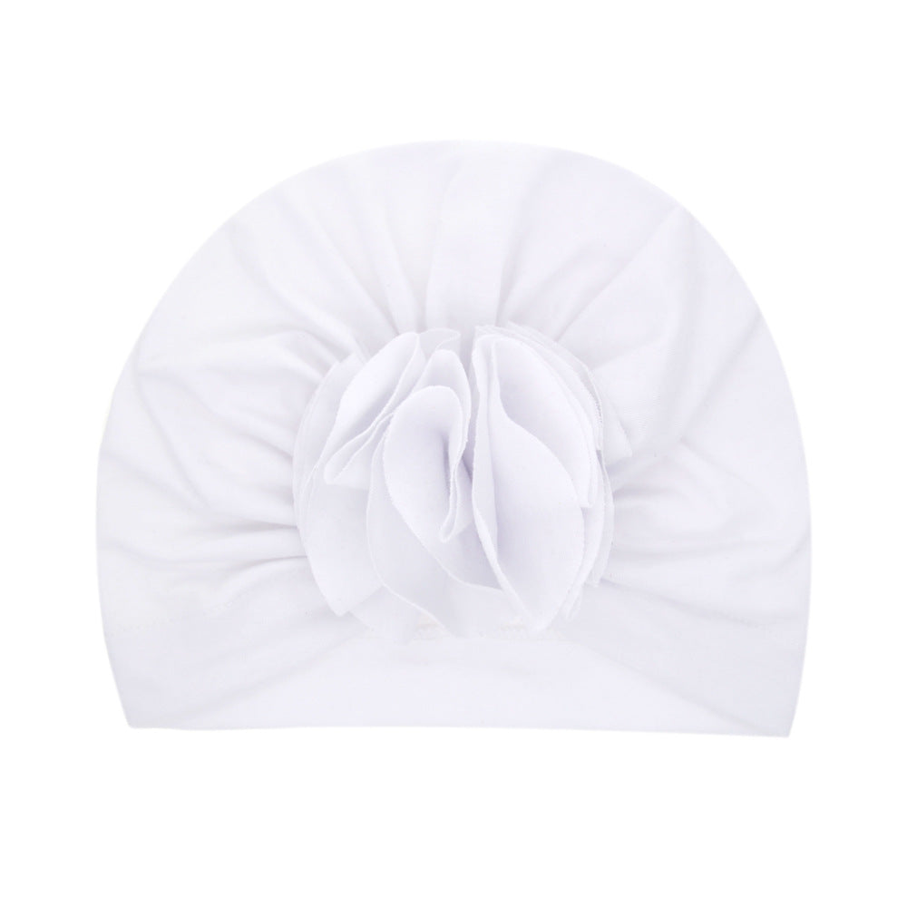 Turbante Neonato con Fiore   Cappellino in Cotone Morbido