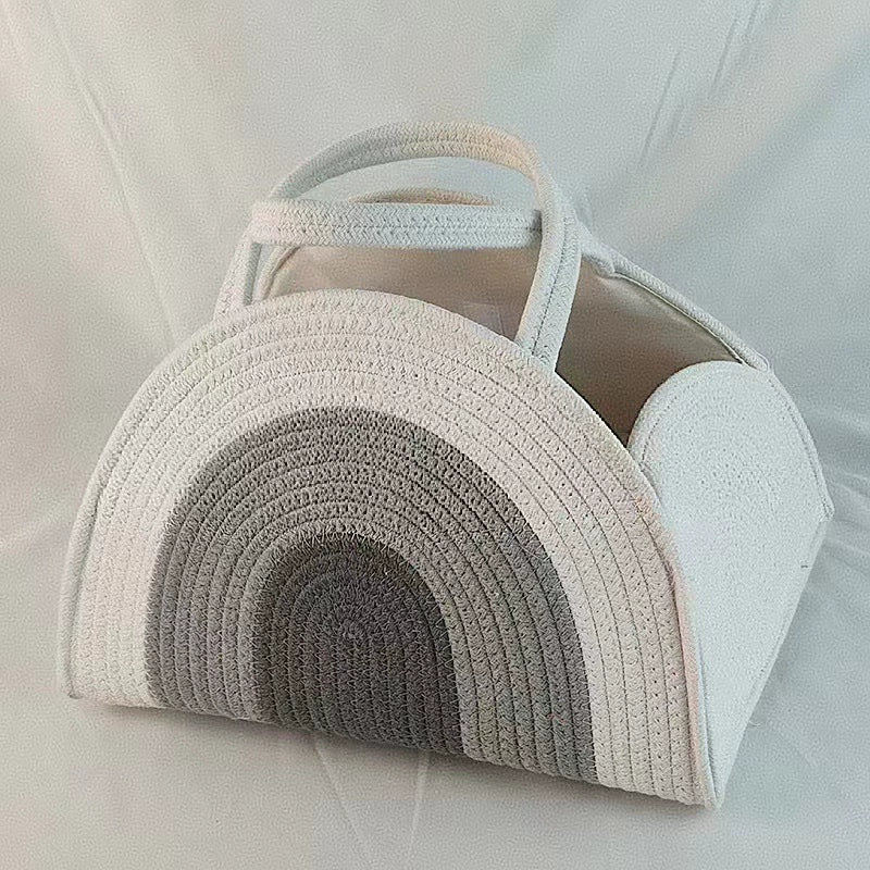 Cesta Portaoggetti in Corda   Design Arcobaleno Verde