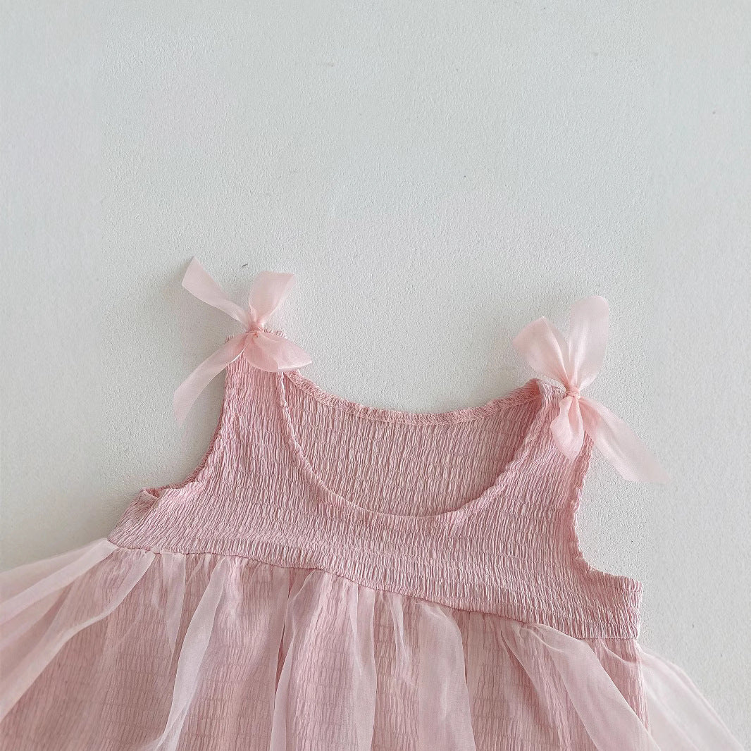 Pagliaccetto Elegante Rosa con Tulle  bimba
