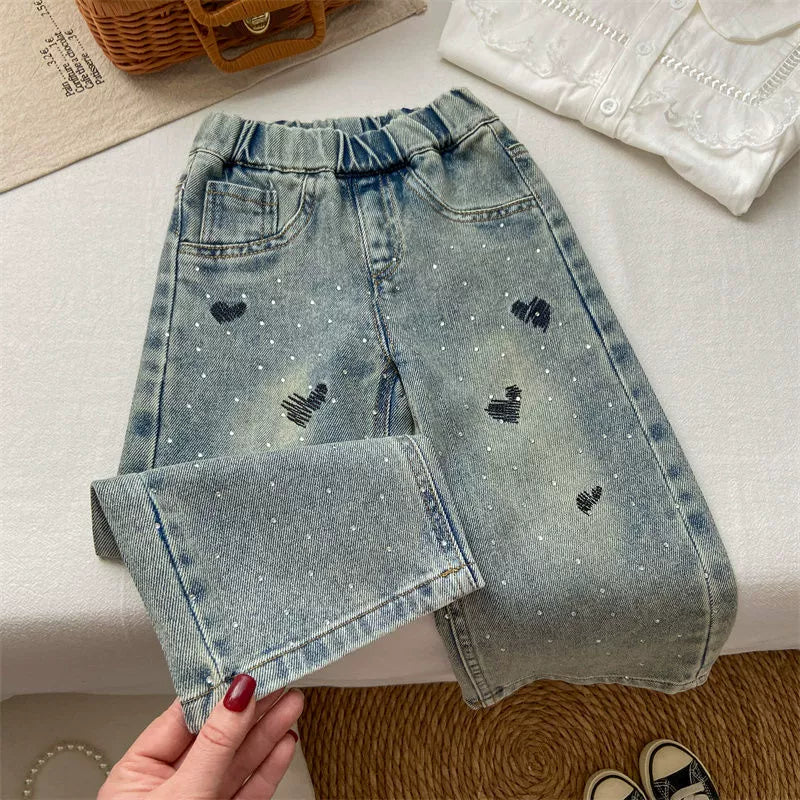 Jeans Azzurro Cuoricini
