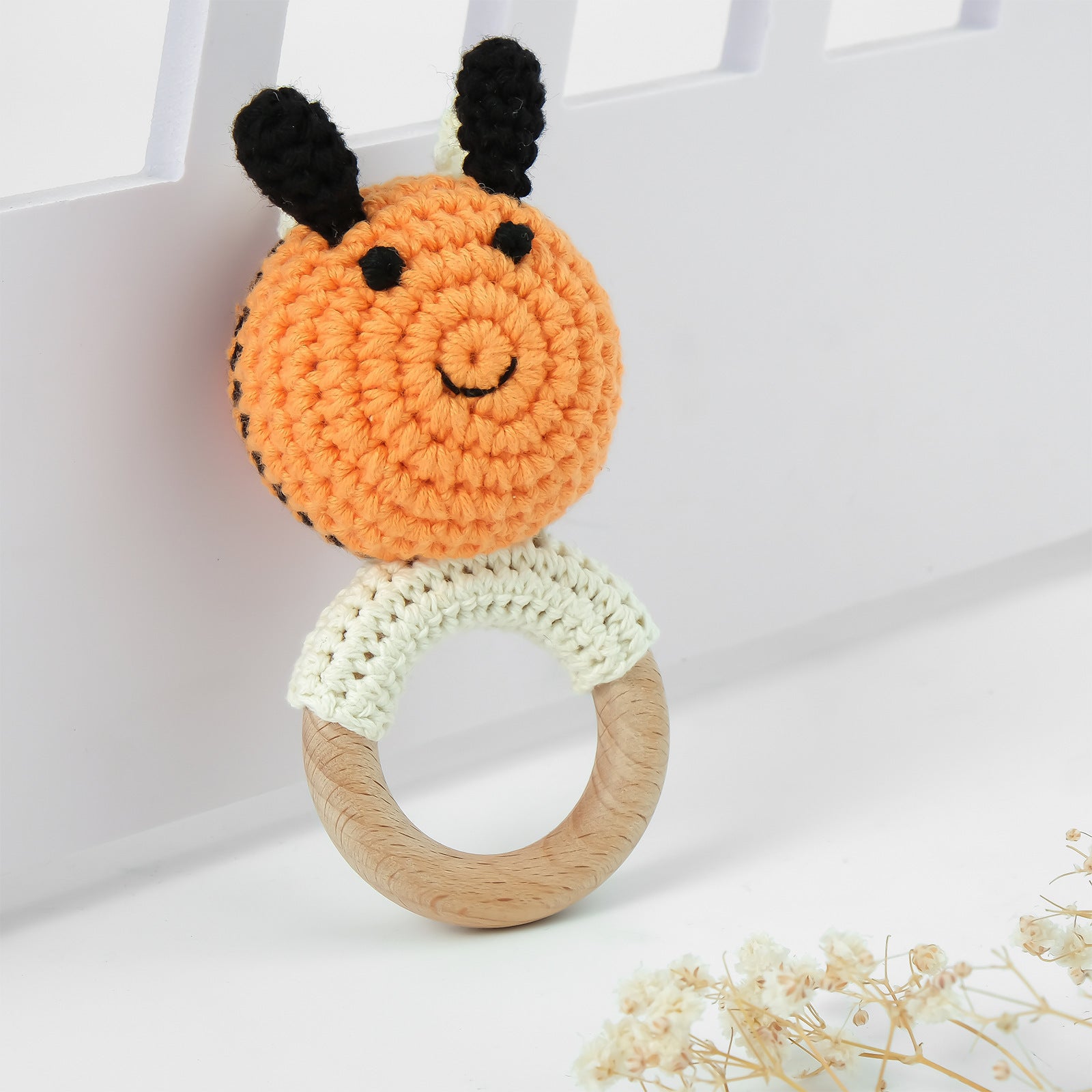 Sonaglio Neonato in Cotone Crochet fatti a mano