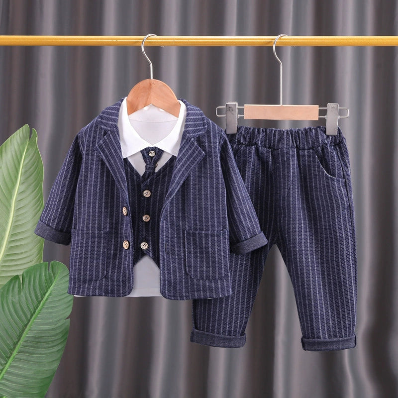 Completo Elegante Bimbo Gessato – Autunno/Inverno