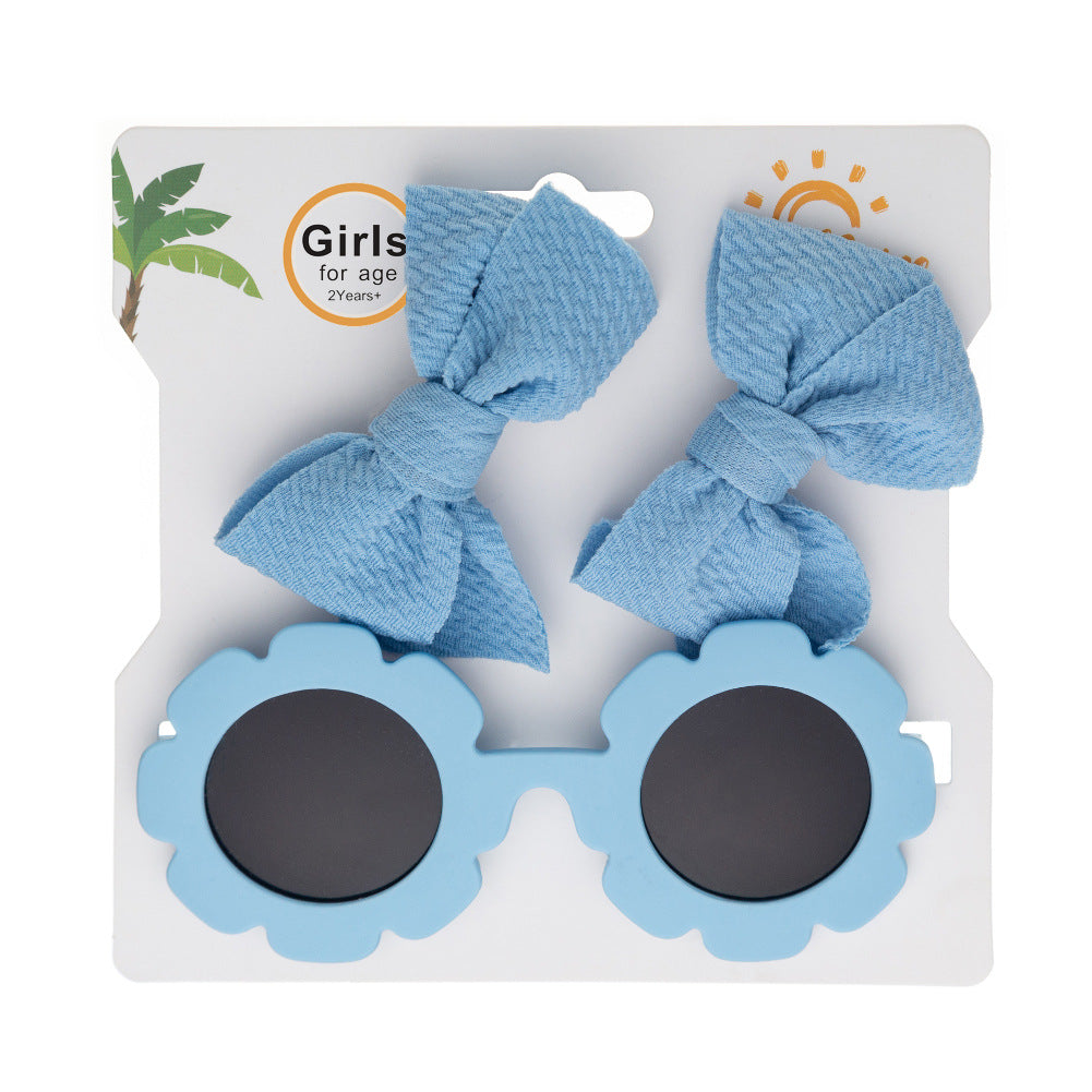 Set  Occhiali da Sole Floreali & Fiocchi Coordinati