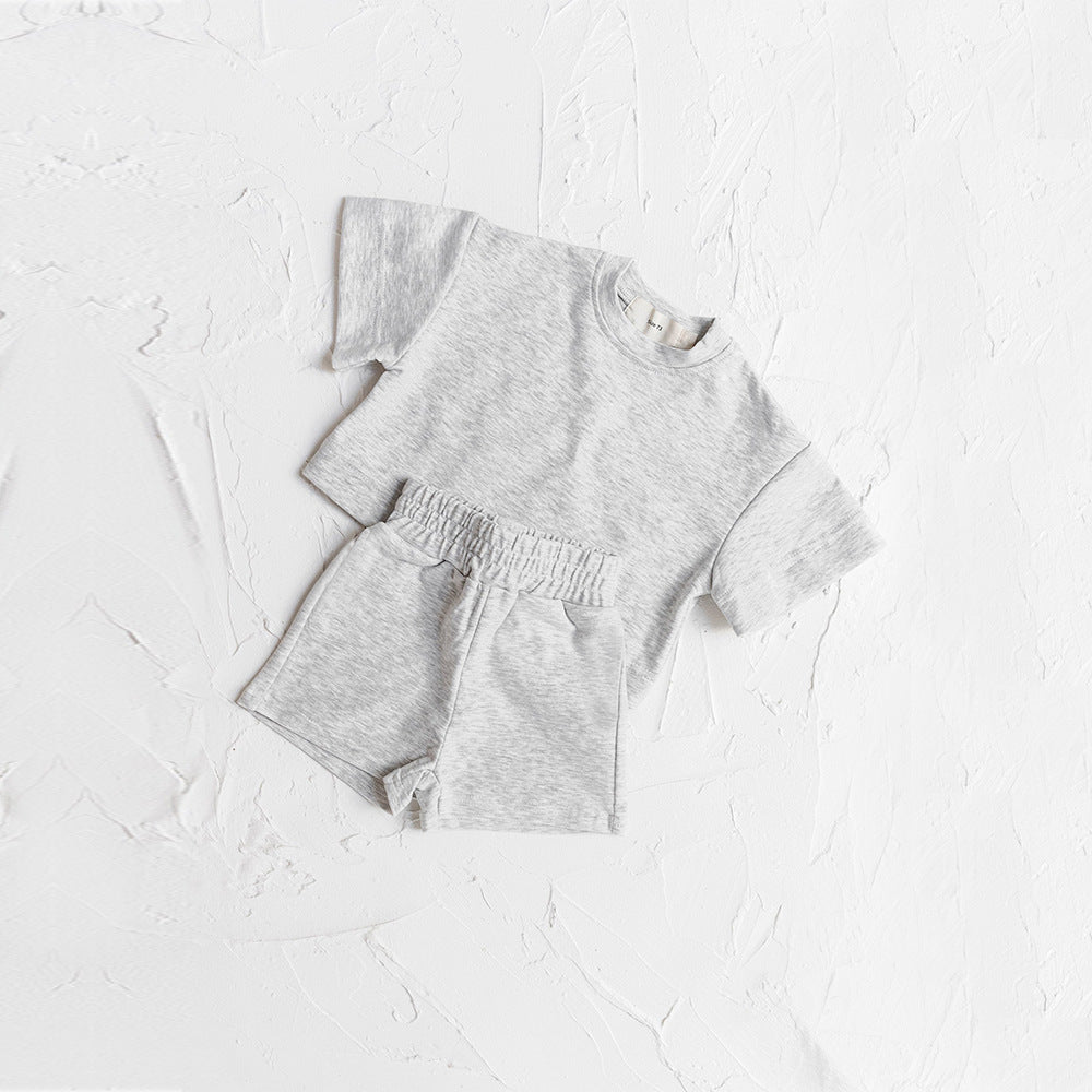 Completo Estivo Bambina Minimal  T-Shirt e Shorts