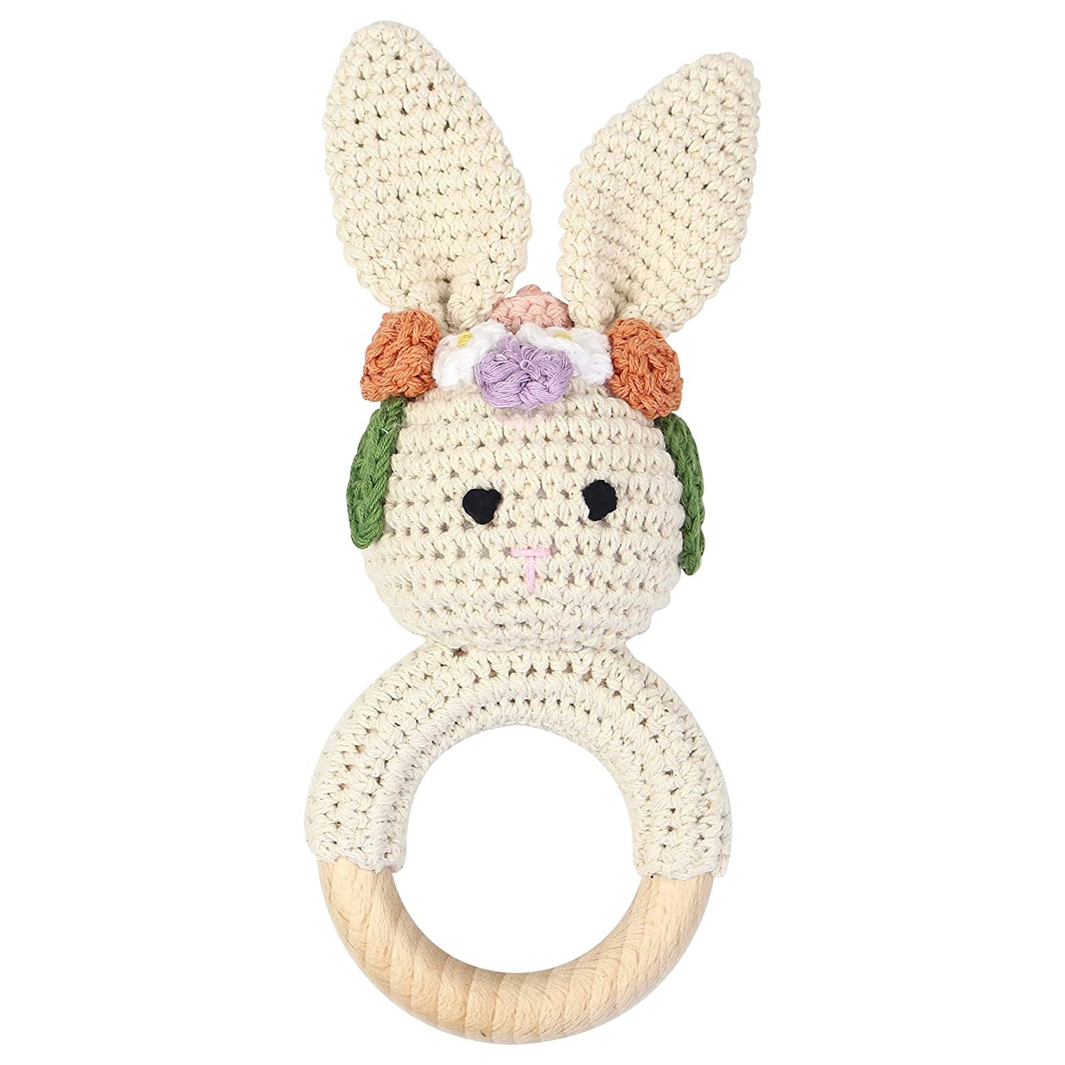 Sonaglio Neonato in Cotone Crochet fatti a mano