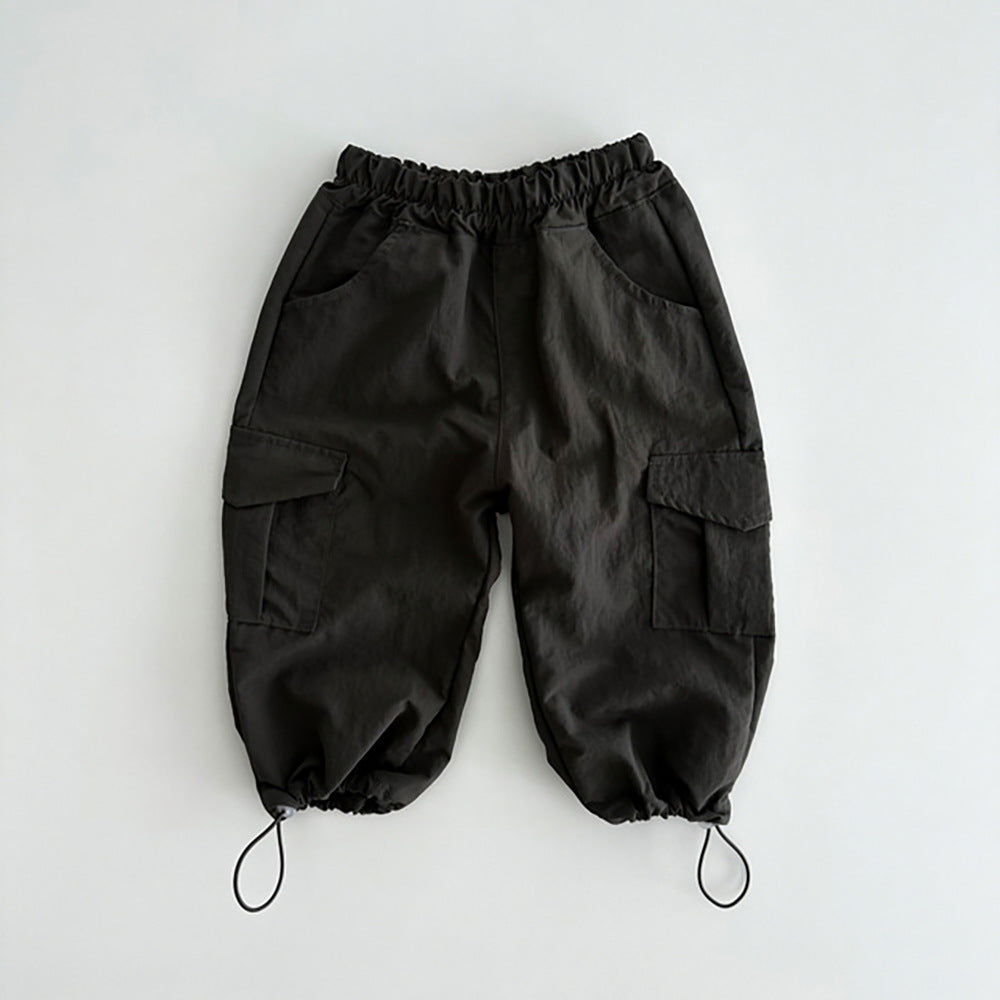 Pantaloni Cargo  Bambina in Cotone Leggero