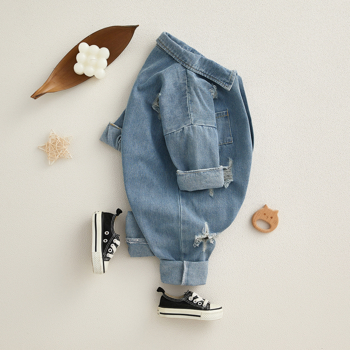 tutina in Jeans per Bambini - Stile Casual e Moderno