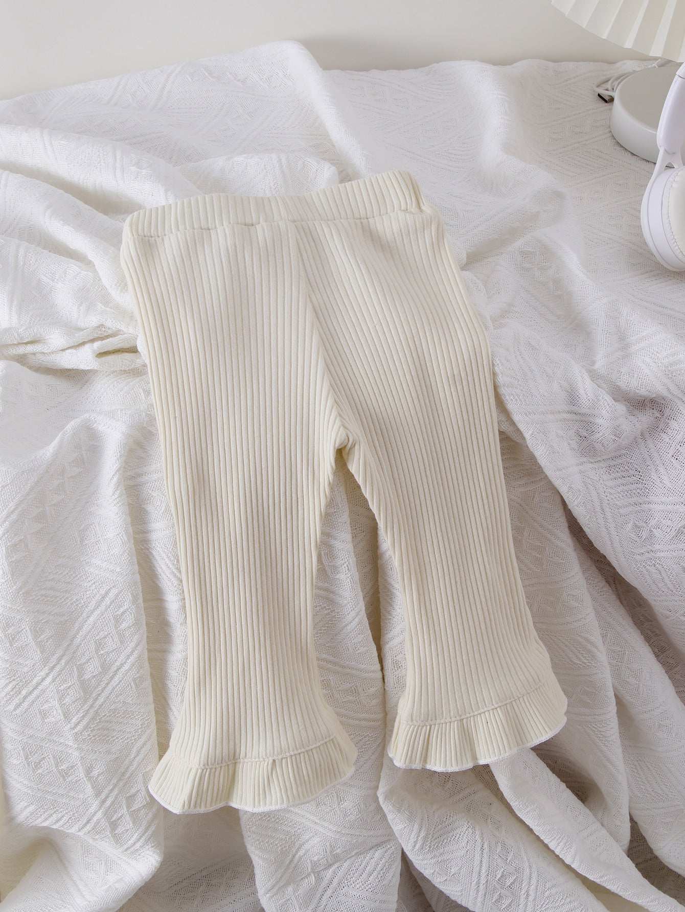 Leggings Bimba a Costine con Fondo Svasato – Modello "Easy Chic" Estivi