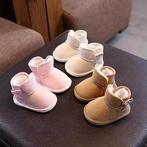 Stivaletti invernali neonato foderati in peluche – antiscivolo e super caldi