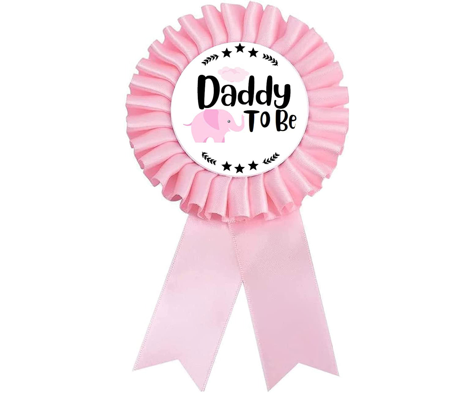 Coccarda Rosa “Daddy To Be”   Baby Shower per Futuro Papà