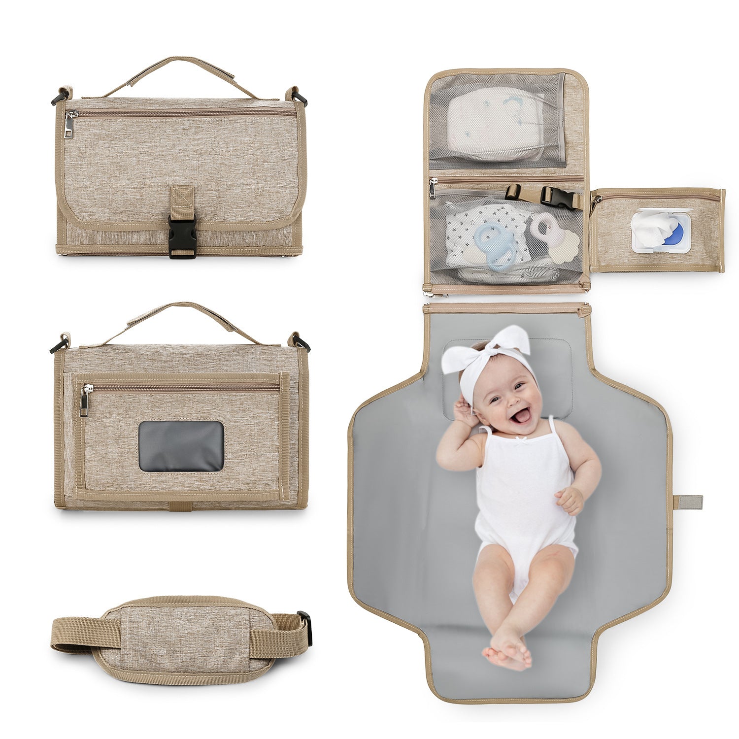 Fasciatoio Portatile 3 in 1   Pratico, Compatto e Impermeabile