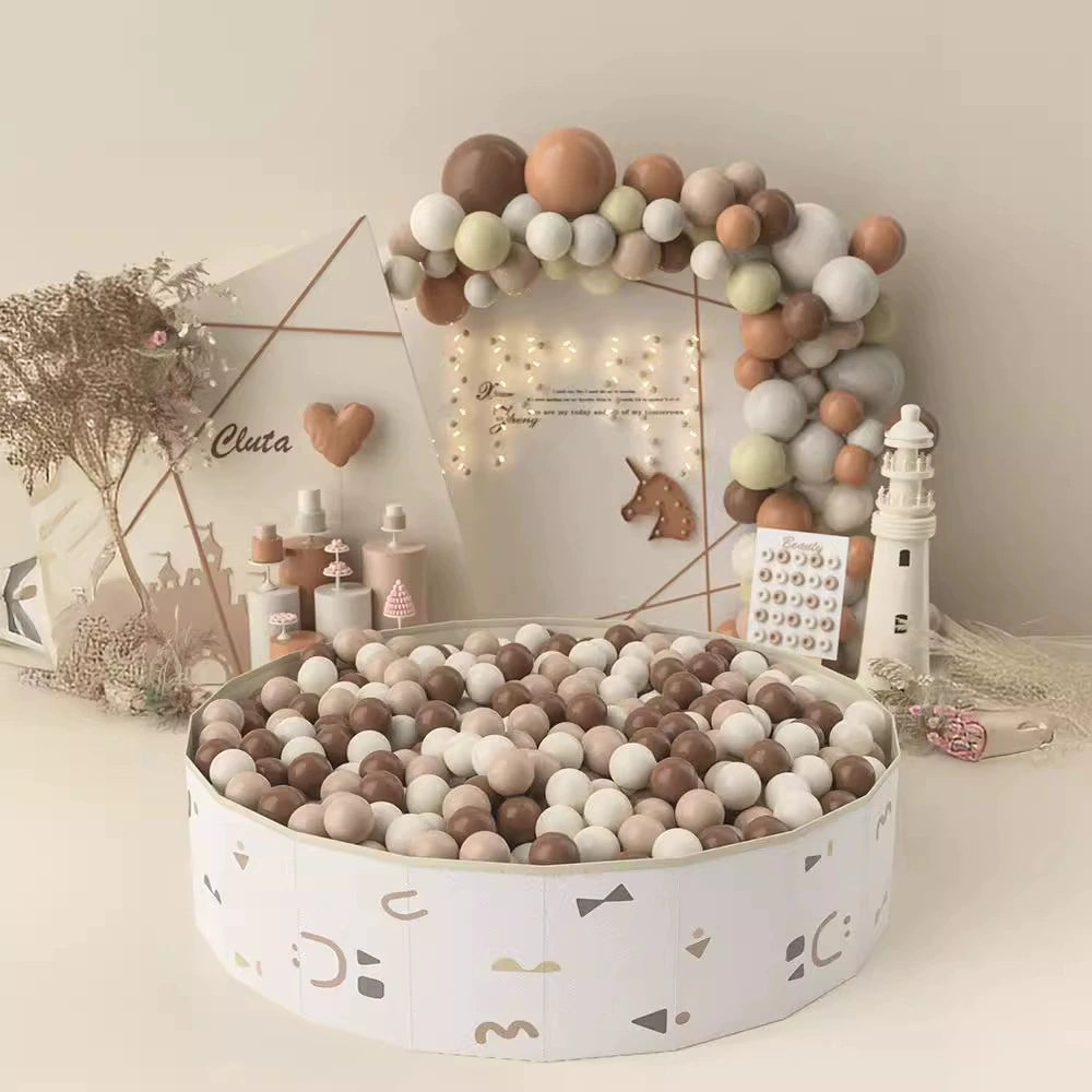 Piscina palline 120×30 cm – Beige Decor con 100 palline