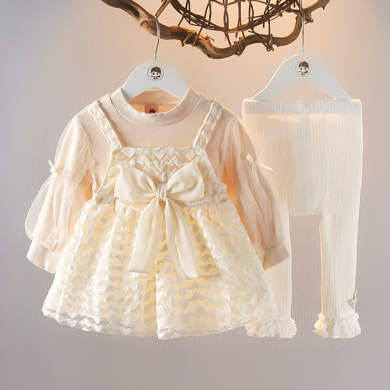 Completo Elegante Bambina con Tulle e Leggings