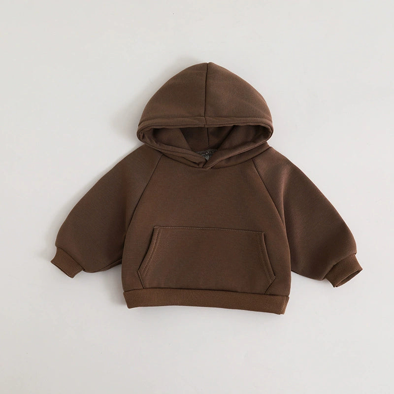Felpa Neonato con Cappuccio – Modello Basic in Cotone Morbido