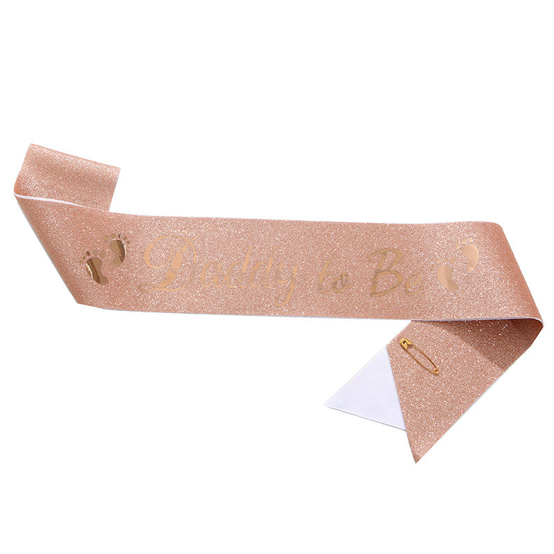 Fascia Daddy to Be   Accessorio Baby Shower per Futuro Papà