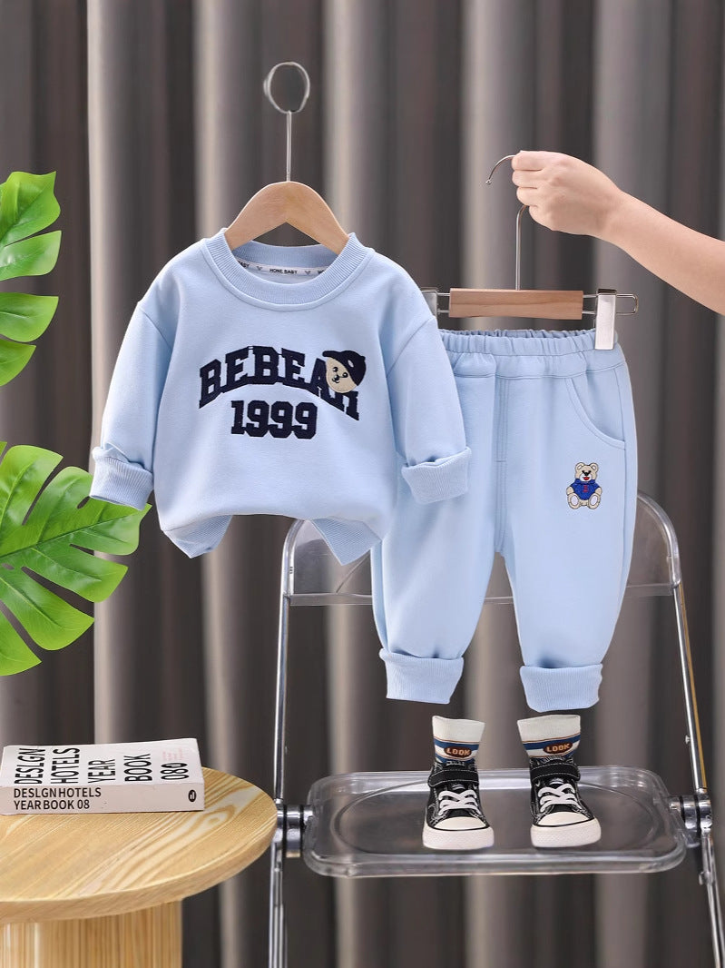 Tuta Bambino "BEBEAR 1999" in Cotone  Felpa e Pantaloni Coordinati