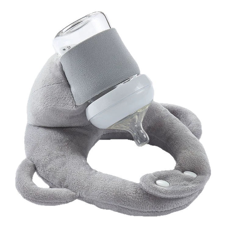 Cuscino porta biberon in peluche