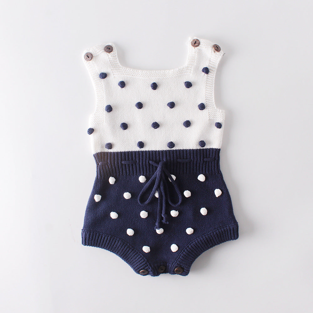 Pagliaccetto Maglia Pois in Rilievo – Elegante & Morbido