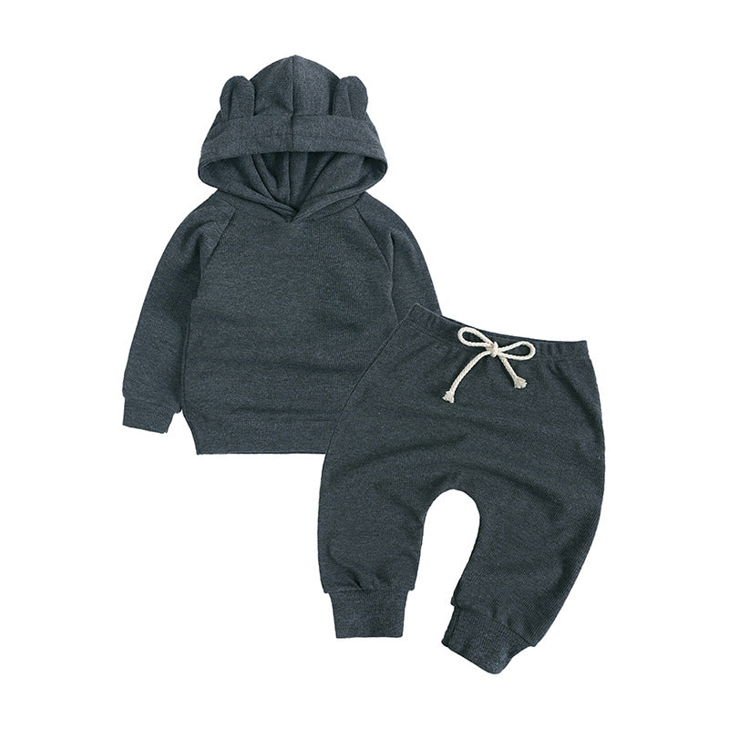 Tuta  Baby Felpato con Cappuccio Orsetto