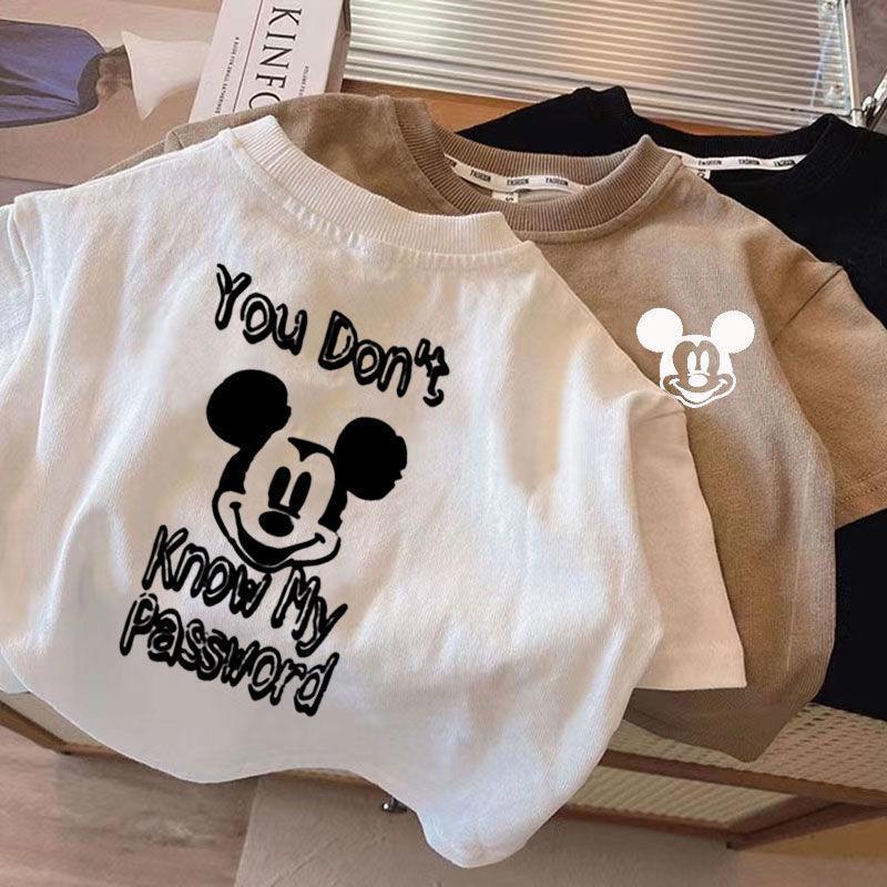 T-shirt Bimbo– Stampa Topolino "You Don't" Retro Style