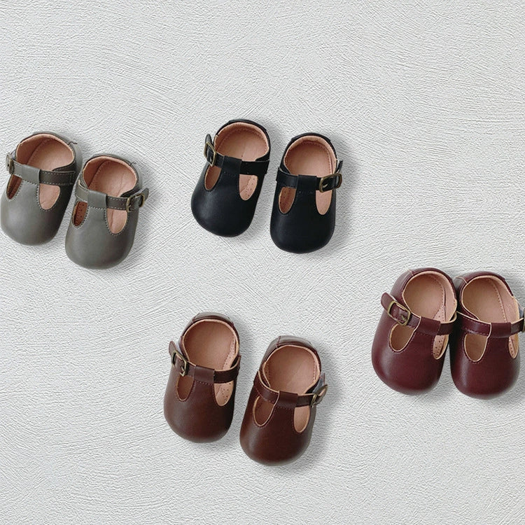 Scarpine Baby in Ecopelle con Fibbia – Modello Classico