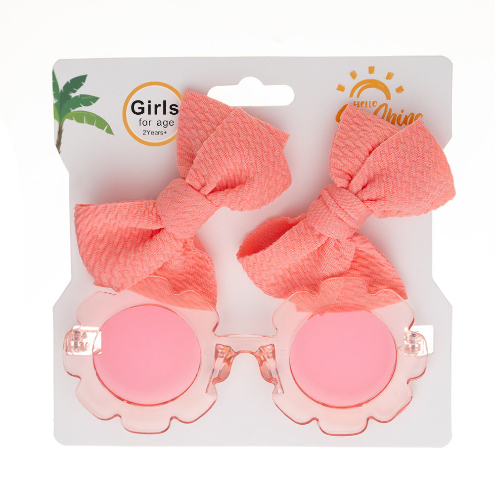 Set  Occhiali da Sole Floreali & Fiocchi Coordinati
