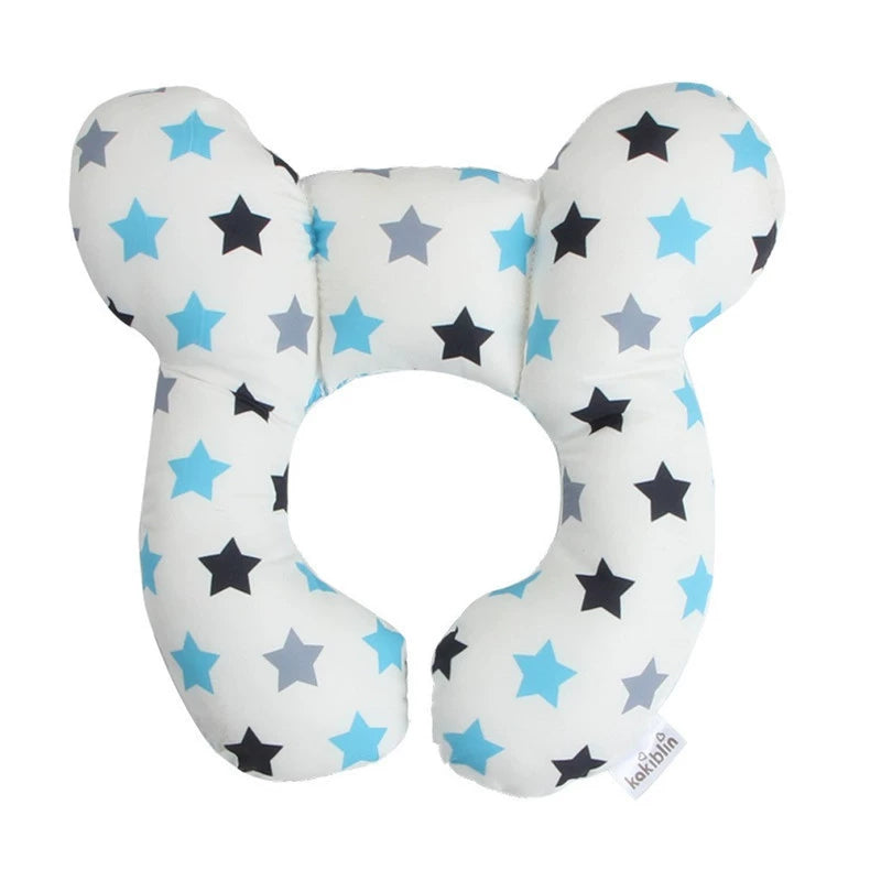 Cuscino Antiplagiocefalia Neonato Stelline Blu  – Supporto Testa e Collo