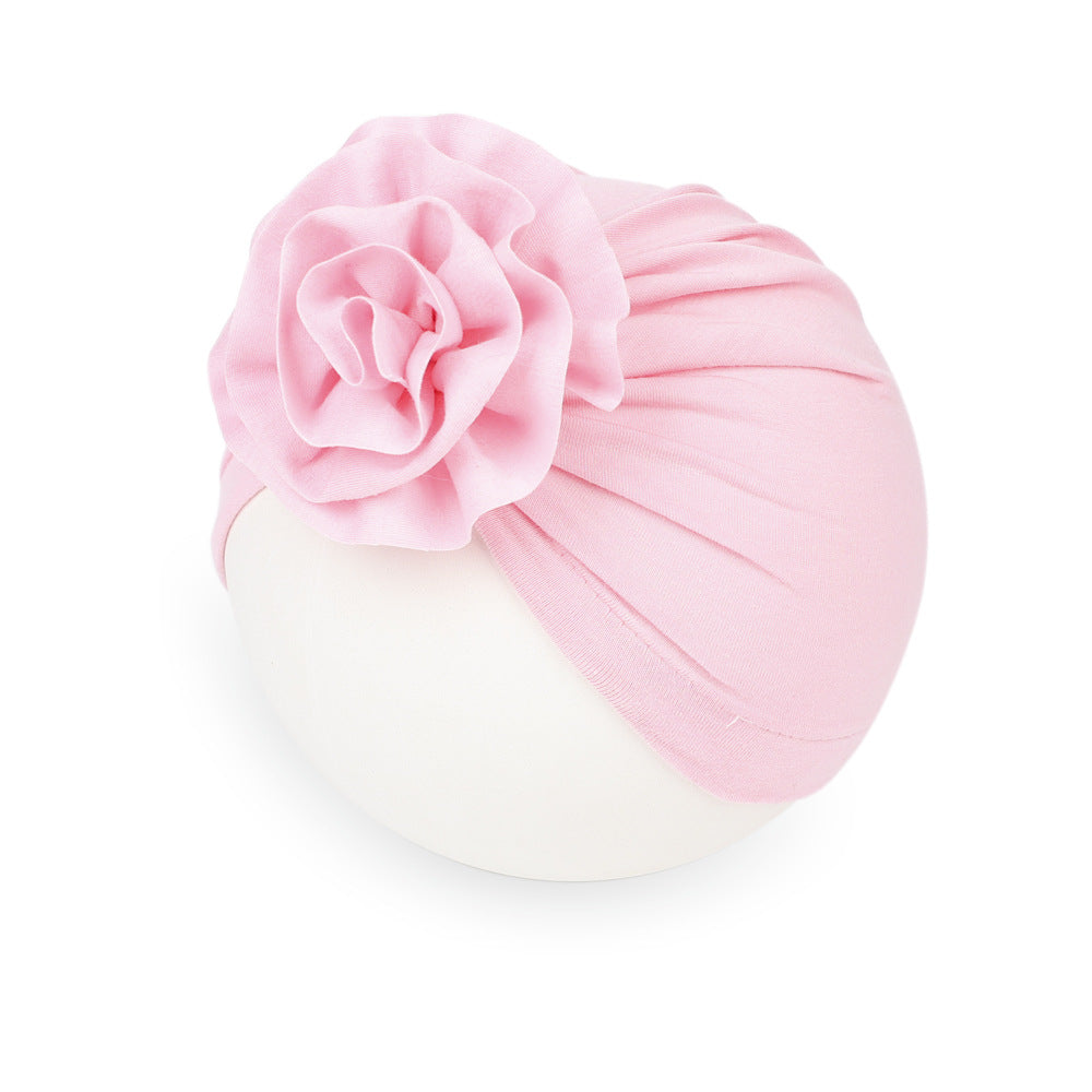 Turbante per Neonati con Fiore Voluminoso