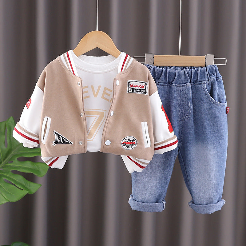 Completo Bimbo "Varsity Team"   Giacca College, T-shirt e Jeans