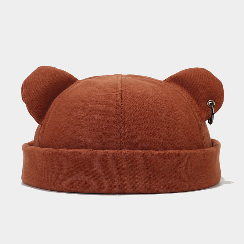 Cappellino Orsetto Baby   Berretto in Cotone con Orecchie