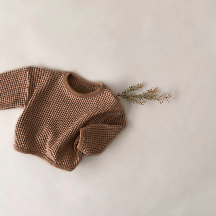Maglia Neonato/ a a Nido d’Ape – Maniche Lunghe