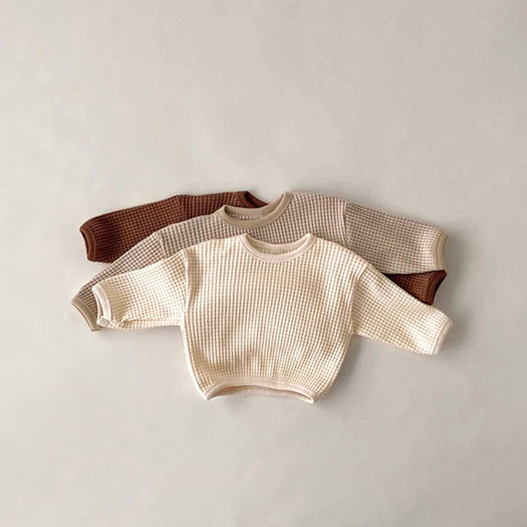 Maglia Neonato/ a a Nido d’Ape – Maniche Lunghe