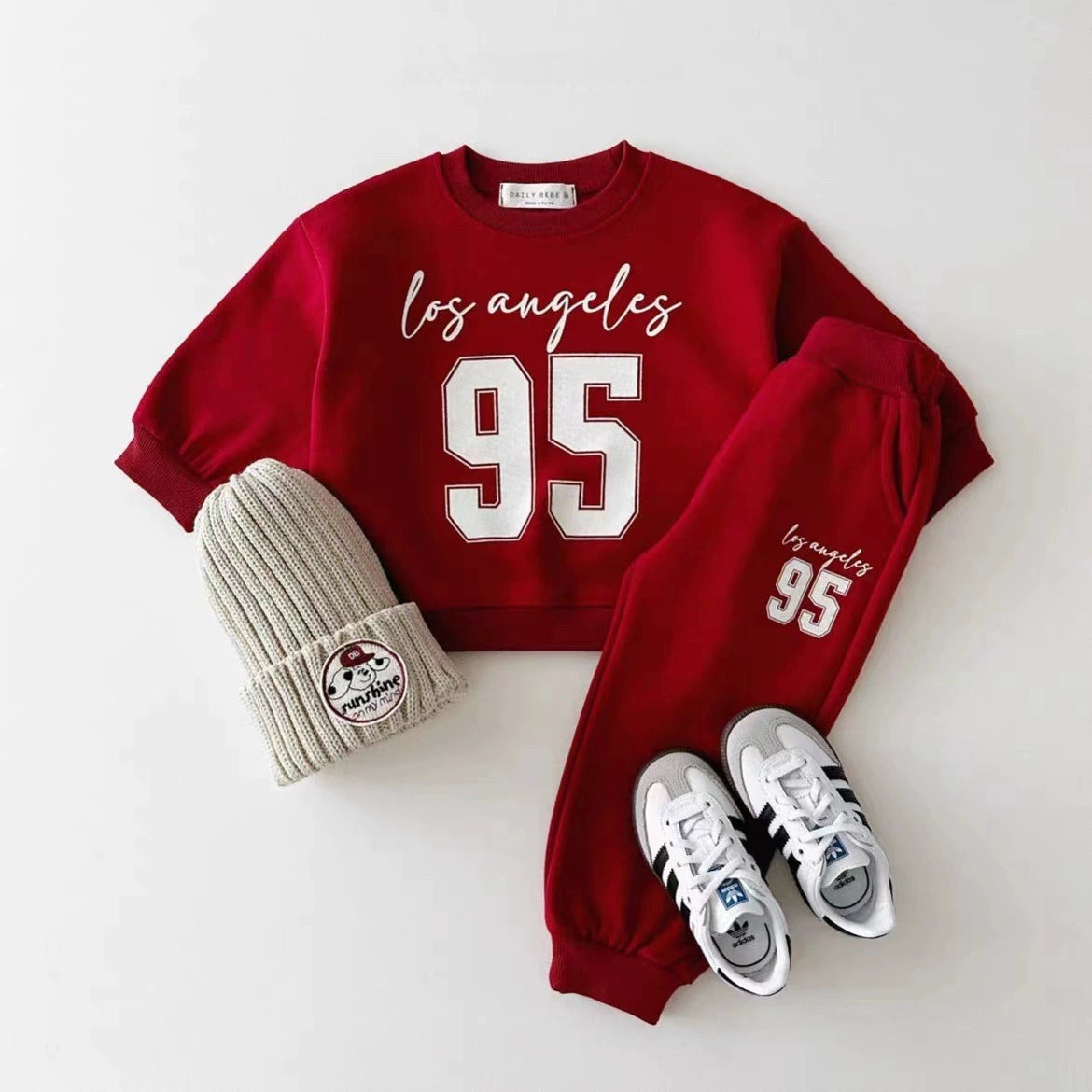 Completo Tuta  Bimbo "Los Angeles 95"   Felpa + Pantalone