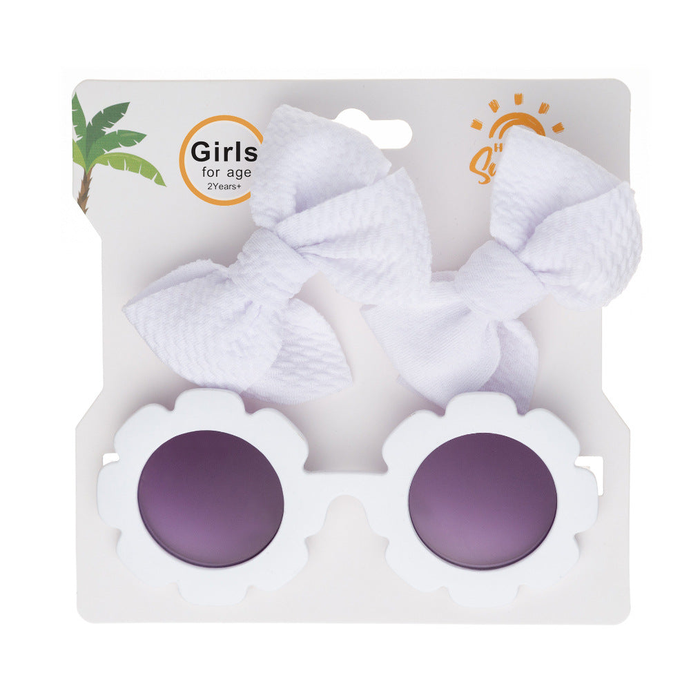 Set  Occhiali da Sole Floreali & Fiocchi Coordinati