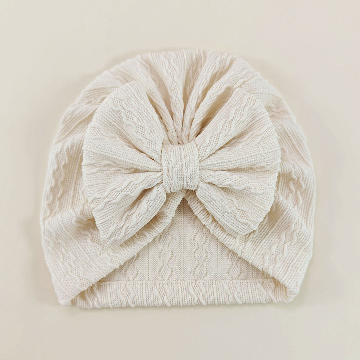 Set Cappellino Turbante + Calzini con Fiocco – Neonato