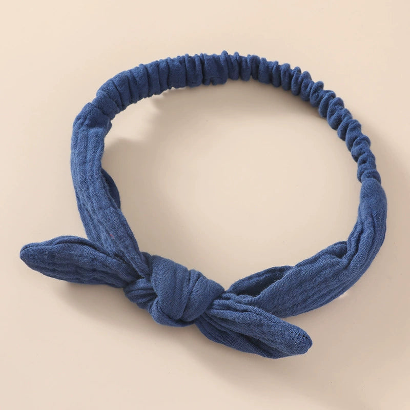 Fasce per Capelli Neonato in Cotone – Nodo Decorativo, Set Morbido e Elasticizzato