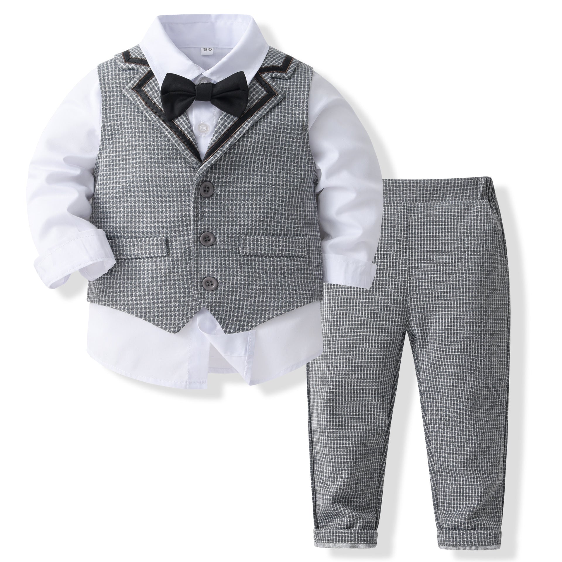 Completo 3 Pezzi Bambino Principe di Galles  Elegante