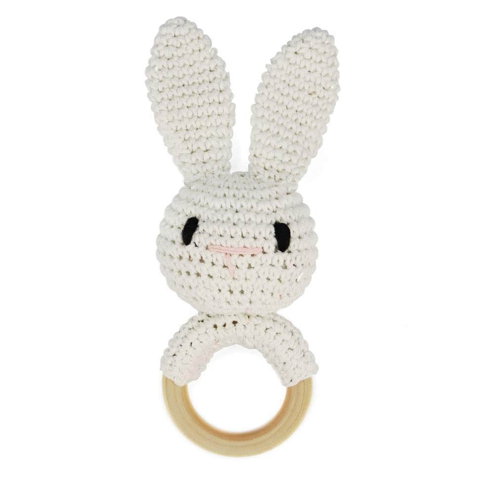 Sonaglio Neonato in Cotone Crochet fatti a mano