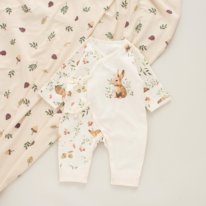 Coordinato Set  Neonata/ Bimba  3 pezzi – Coniglietti nel bosco