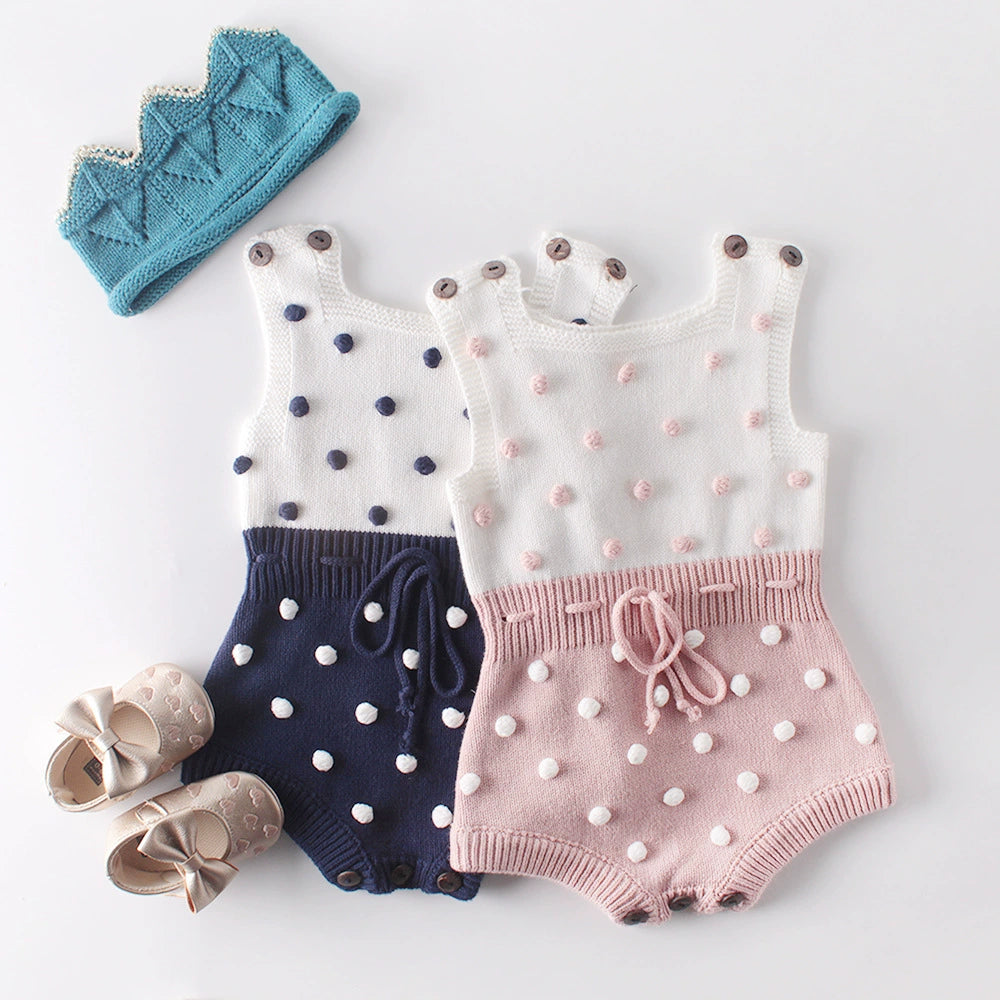 Pagliaccetto Maglia Pois in Rilievo – Elegante & Morbido