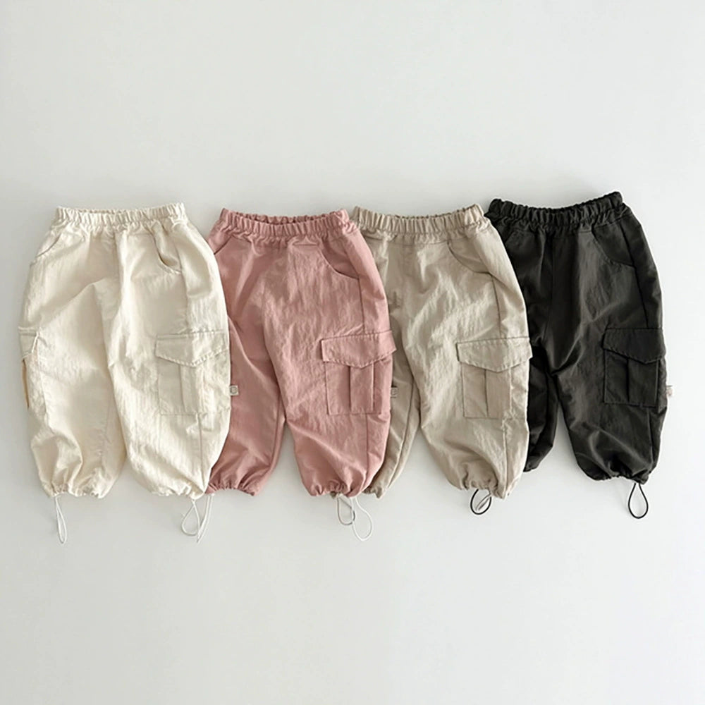 Pantaloni cargo leggeri in cotone
