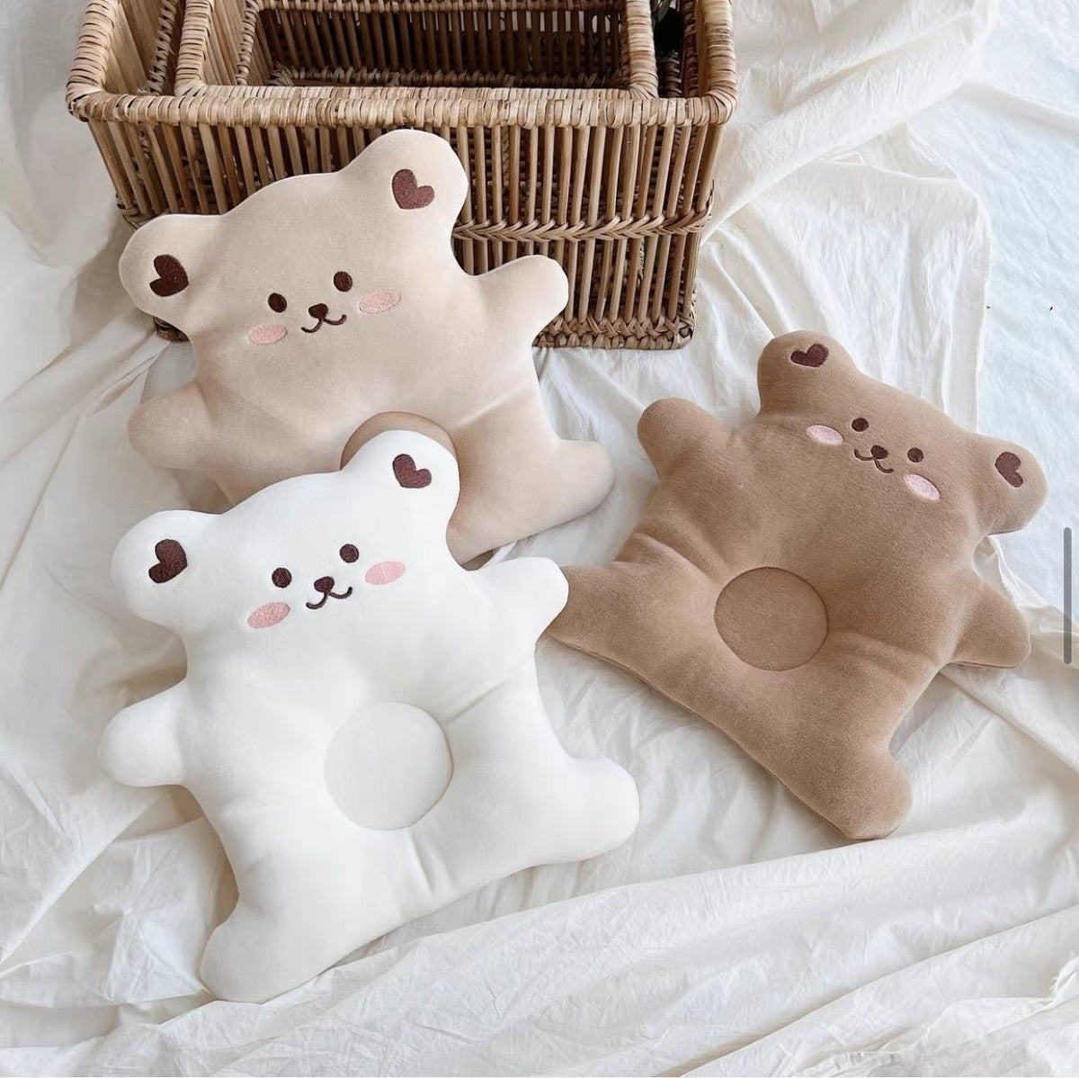 Cuscino Orsetto Antitesta Piatta  Memory Foam Morbido