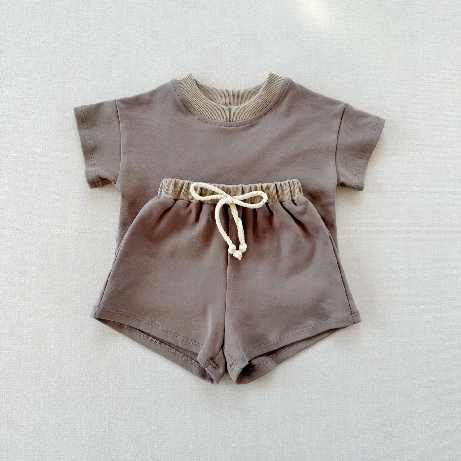 Completo 2pz  Estivo Bimba   T-Shirt + Shorts con Coulisse