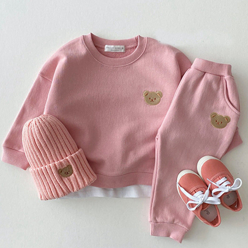 Completo Bimba/Bimbo “Teddy Mood” in Cotone 95% – Morbido e Caldo