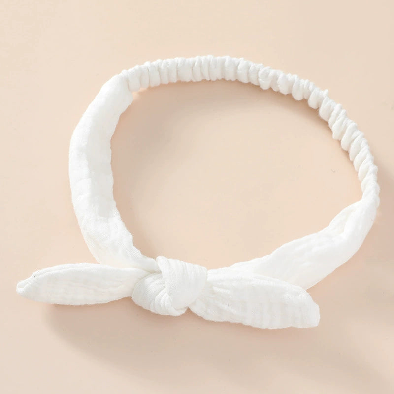 Fasce per Capelli Neonato in Cotone – Nodo Decorativo, Set Morbido e Elasticizzato