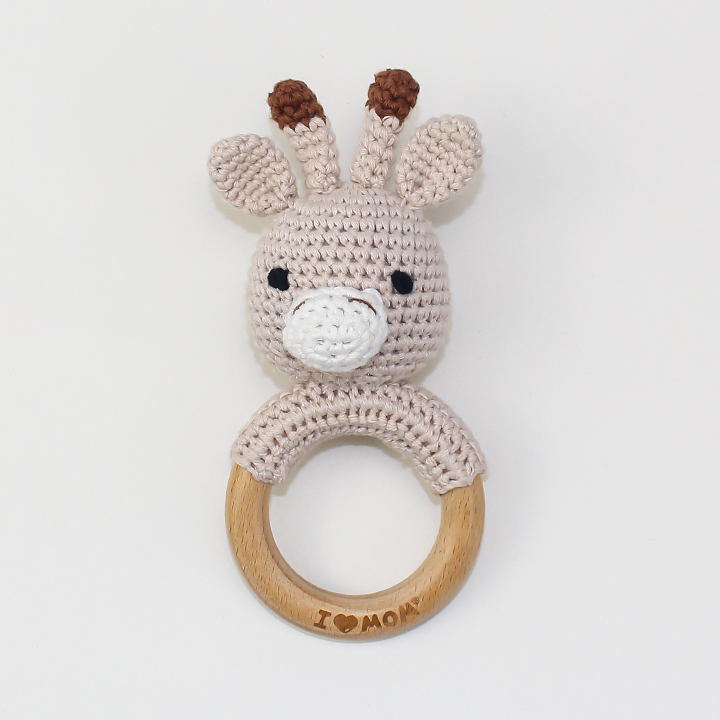 Sonaglio Neonato in Cotone Crochet fatti a mano