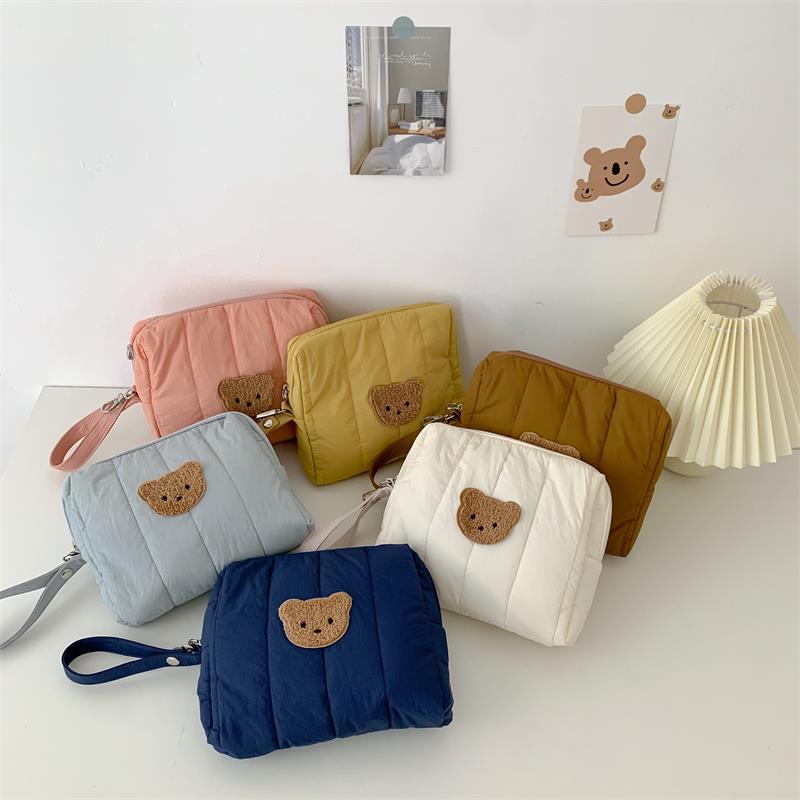 Pochette imbottita con orsetto